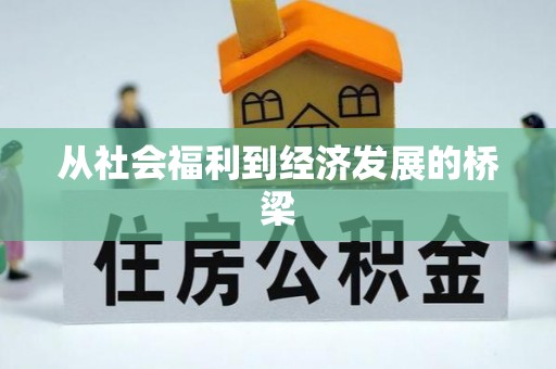 西秀从社会福利到经济发展的桥梁