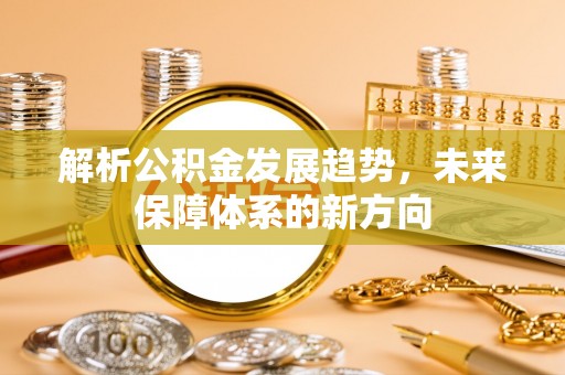 西秀解析公积金发展趋势，未来保障体系的新方向