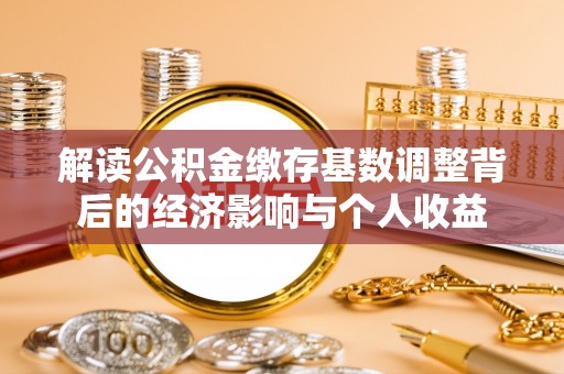西秀解读公积金缴存基数调整背后的经济影响与个人收益