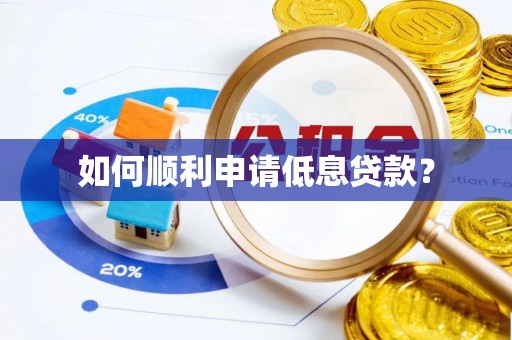 西秀如何顺利申请低息贷款？