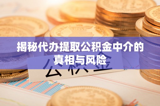 西秀揭秘代办提取公积金中介的真相与风险