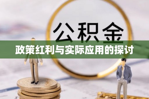 西秀政策红利与实际应用的探讨