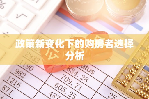西秀政策新变化下的购房者选择分析