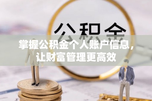 西秀掌握公积金个人账户信息，让财富管理更高效