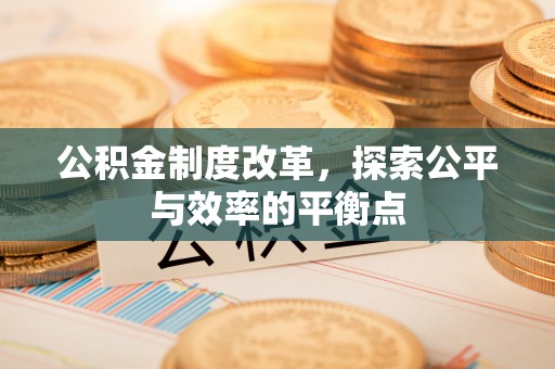 西秀公积金制度改革，探索公平与效率的平衡点