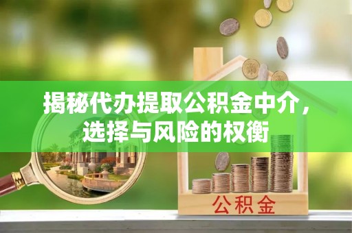 西秀揭秘代办提取公积金中介，选择与风险的权衡