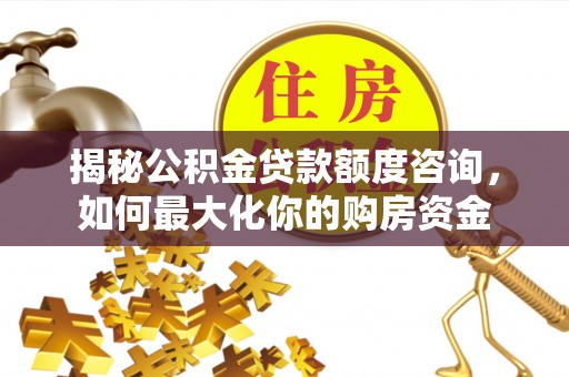 西秀揭秘公积金贷款额度咨询，如何最大化你的购房资金