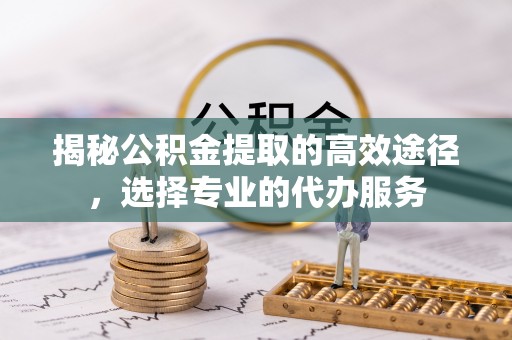 西秀揭秘公积金提取的高效途径，选择专业的代办服务