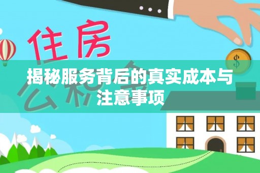 西秀揭秘服务背后的真实成本与注意事项