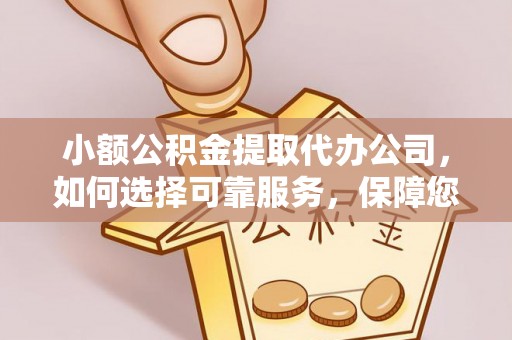 西秀小额公积金提取代办公司，如何选择可靠服务，保障您的资金安全