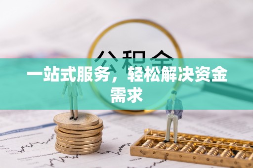 西秀一站式服务，轻松解决资金需求